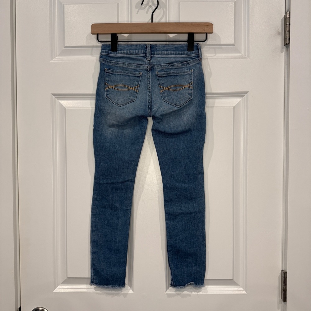 Abercrombie Kids Girls Sequin Unicorn Rose Jean Legging Medium Wash Size 7/8 - Picture 4 of 7